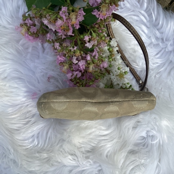 Coach Later Date Signature Canvas Double Zipper Wristlet/Wallet - Picture 5 of 8